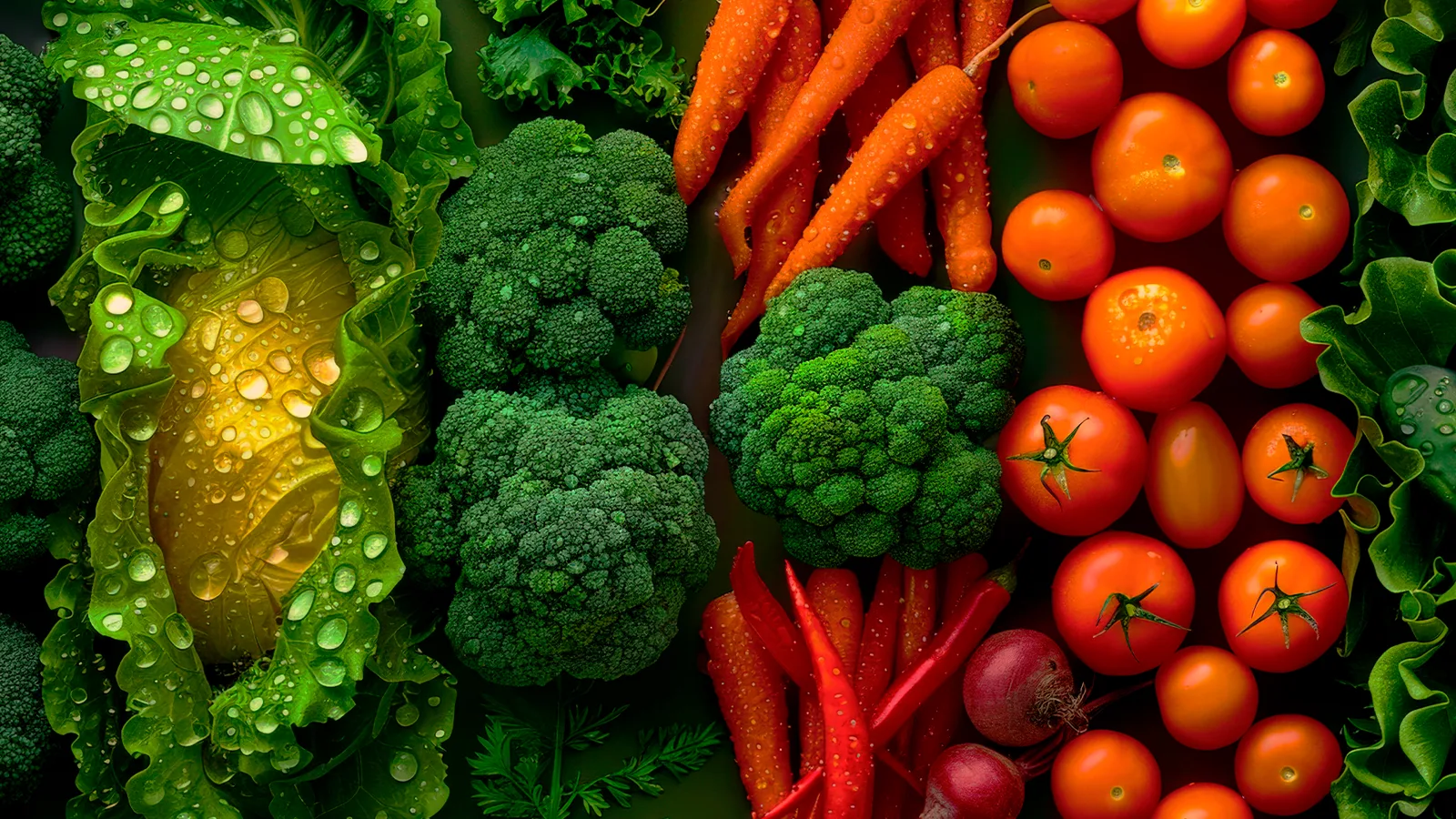 Fresh vegetables selected for a bespoke kitchen specification